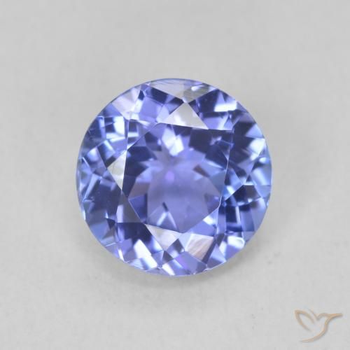 1.52ct Naturale Intenso Viola Blu Tanzanite, Rotondo, VVS