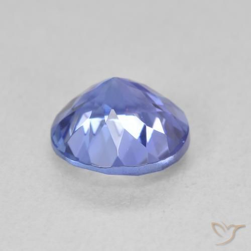Tanzanite Intenso Viola Blu naturale da 1.52 ct, Rotondo, VVS