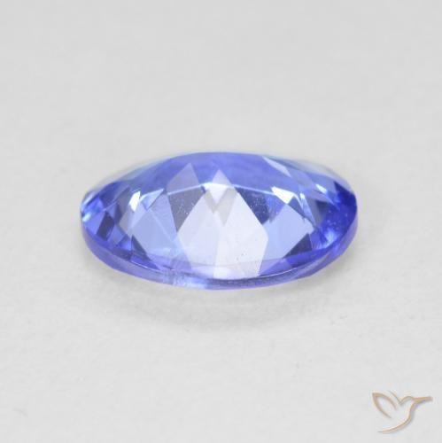 Tanzanite Blue violetto scuro naturale da 1.61 ct, Ovale, VVS