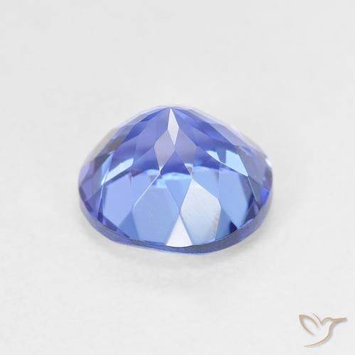 Tanzanite Blue violetto scuro naturale da 1.65 ct, Rotondo, VVS