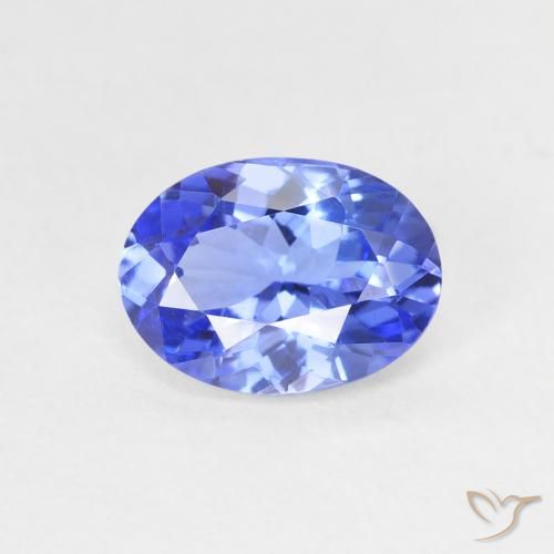 1.31ct Naturale Blue violetto scuro Tanzanite, Ovale, VVS