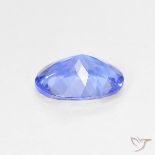 Tanzanite Blue violetto scuro naturale da 1.31 ct, Ovale, VVS