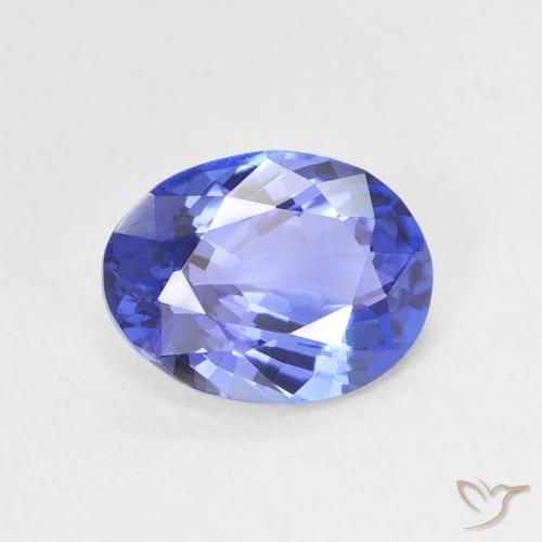 1.69ct Naturale Blue violetto scuro Tanzanite, Ovale, VVS-VS