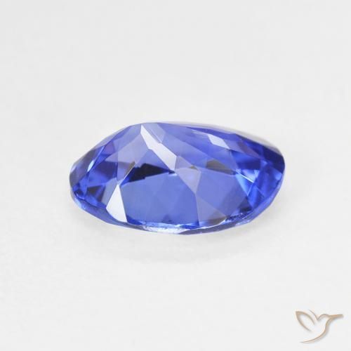 Tanzanite Blue violetto scuro naturale da 1.69 ct, Ovale, VVS-VS