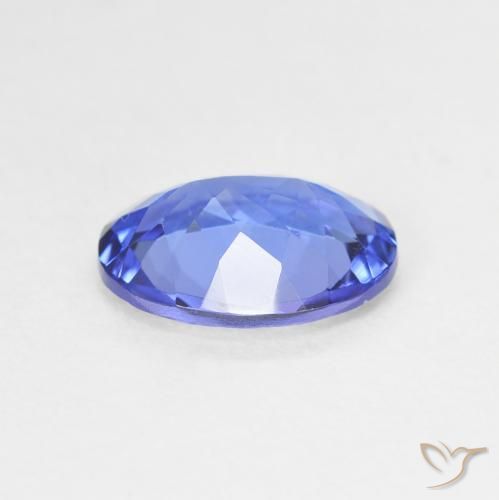 Tanzanite Blu navy medio naturale da 1.66 ct, Ovale, VVS