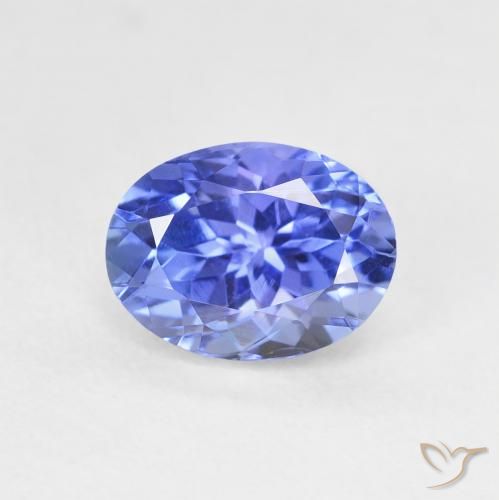 1.69ct Naturale Blue violetto scuro Tanzanite, Ovale, VVS