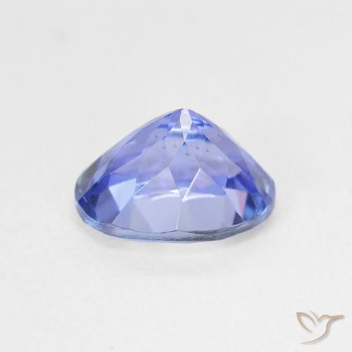 Tanzanite Blue violetto scuro naturale da 1.69 ct, Ovale, VVS