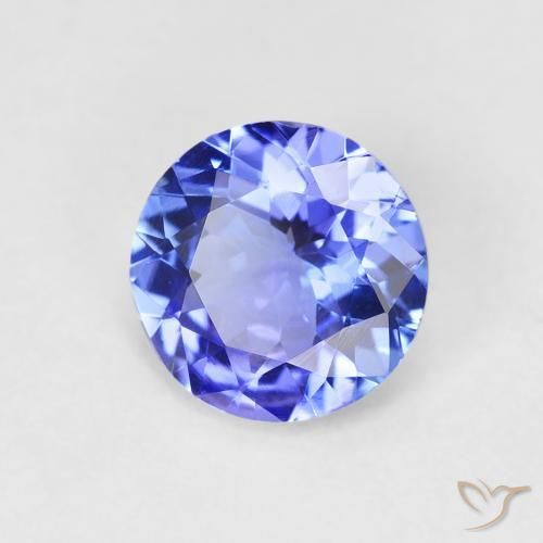 Tanzanite Blu intenso naturale da 1.69 ct, Rotondo, VVS-VS