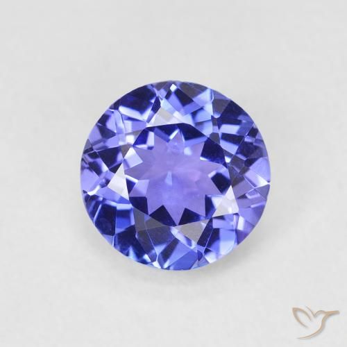 1.32ct Naturale Viola Blu Tanzanite, Rotondo, VVS-VS