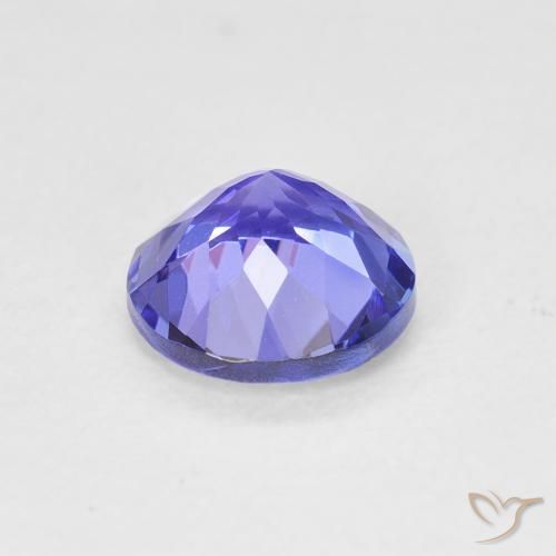 Tanzanite Viola Blu naturale da 1.32 ct, Rotondo, VVS-VS