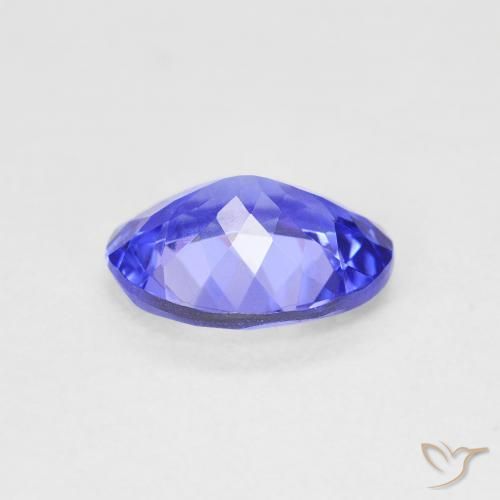 Tanzanite naturale blu da 1,73 ct, taglio ovale, VVS