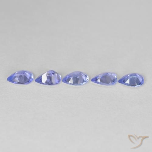 Gemme di Tanzanite Blu scuro naturale da 1.43 ct, Forma a pera, VVS-VS