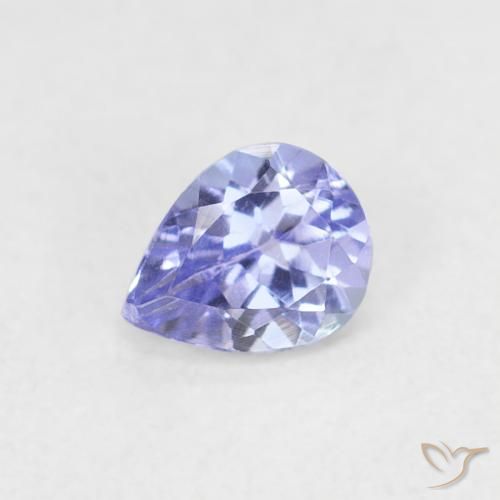 0.35ct Naturale Viola Blu Tanzanite, Forma a pera, VVS-VS
