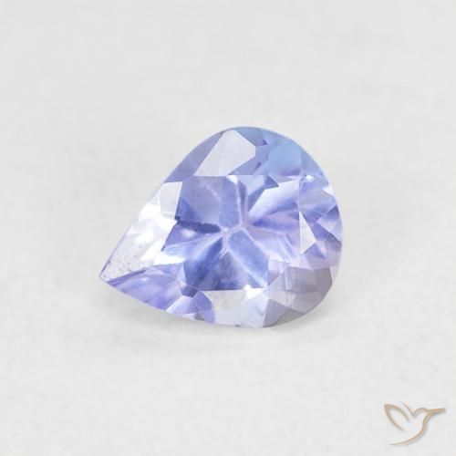 0.38ct Naturale Viola Blu Tanzanite, Forma a pera, VVS-VS