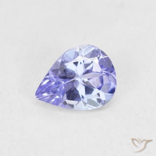 0.35ct Naturale Viola Blu Tanzanite, Forma a pera, VVS-VS
