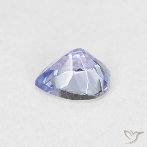 Tanzanite Blu pastello naturale da 0.36 ct, Forma a pera, VVS-VS