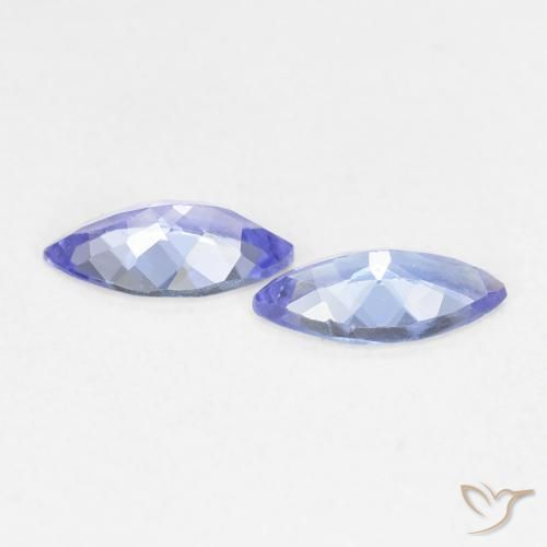 Gemme di Tanzanite Viola Blu naturale da 0.71 ct, Taglio marquise, VVS-VS