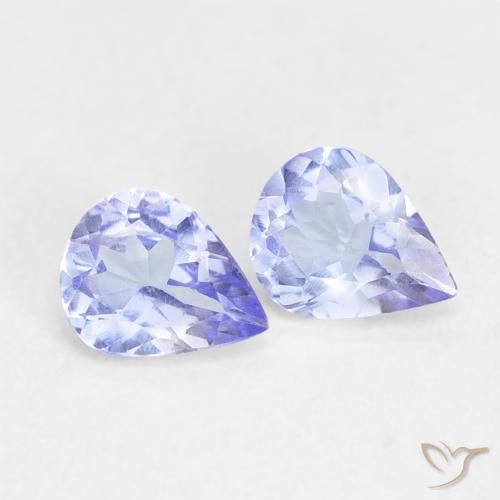 Gemme di Tanzanite Viola Blu naturale da 0.65 ct, Forma a pera, VVS-VS