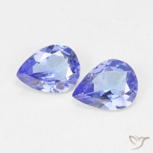0.52ctw Naturale Blu intenso Tanzanite, Forma a pera, VVS-VS