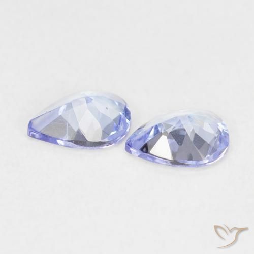 Gemme di Tanzanite Viola Blu naturale da 0.56 ct, Forma a pera, VVS-VS