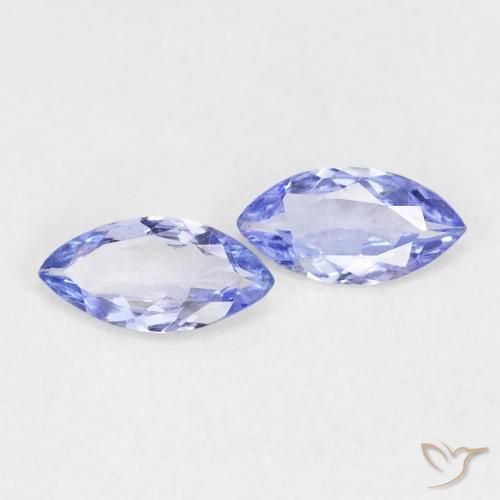 Gemme di Tanzanite Viola Blu naturale da 0.60 ct, Taglio marquise, VVS-VS