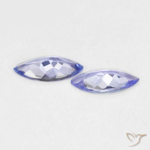 Gemme di Tanzanite Viola Blu naturale da 0.60 ct, Taglio marquise, VVS-VS