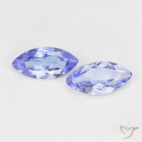 Gemme di Tanzanite Viola Blu naturale da 0.70 ct, Taglio marquise, VS