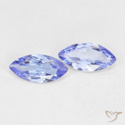 Gemme di Tanzanite Viola Blu naturale da 0.70 ct, Taglio marquise, VS