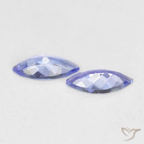 Gemme di Tanzanite Viola Blu naturale da 0.64 ct, Taglio marquise, VVS-VS