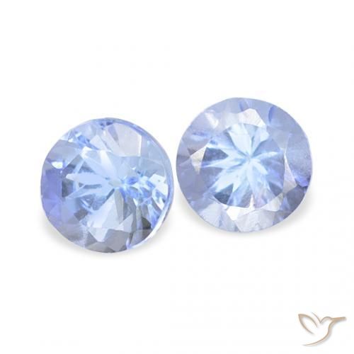Gemme di Tanzanite Azzurro naturale da 0.30 ct, Rotondo, VS