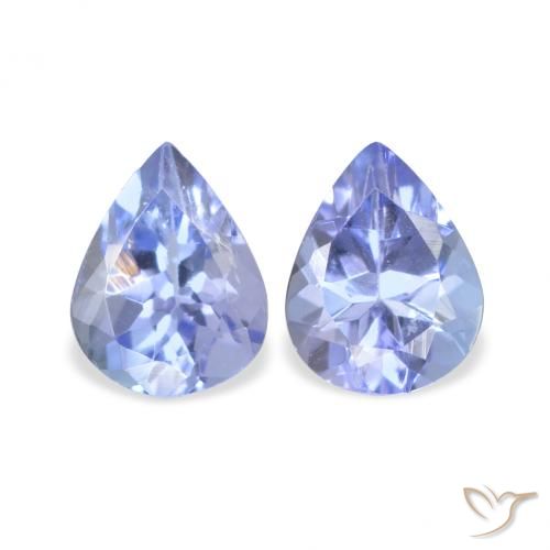 0.65ctw Naturale Azzurro Tanzanite, Forma a pera, VS