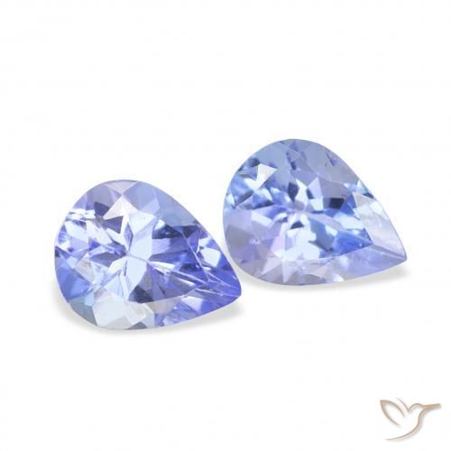 Gemme di Tanzanite Azzurro naturale da 0.65 ct, Forma a pera, VS