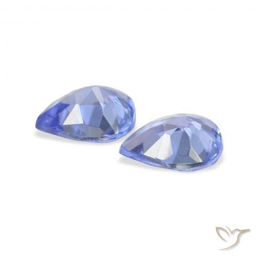 Gemme di Tanzanite Viola elettrico blu naturale da 0.54 ct, Forma a pera, VS