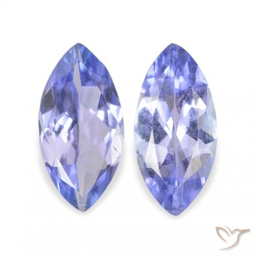 0.65ctw Naturale Blu scuro Tanzanite, Taglio marquise, VVS-VS