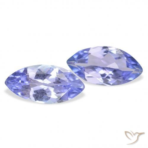 Gemme di Tanzanite Blu scuro naturale da 0.65 ct, Taglio marquise, VVS-VS