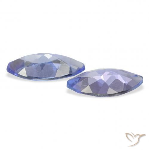 Gemme di Tanzanite Blu scuro naturale da 0.65 ct, Taglio marquise, VVS-VS