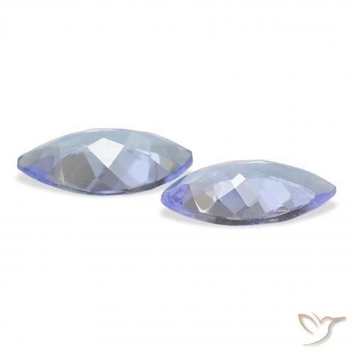 Gemme di Tanzanite Blu pastello naturale da 0.70 ct, Taglio marquise, VS