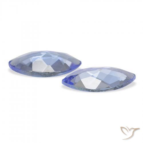 Gemme di Tanzanite Blu pastello naturale da 0.66 ct, Taglio marquise, VS