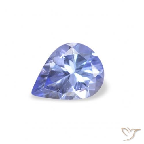 0.28ct Naturale Blu pastello Tanzanite, Forma a pera, VS