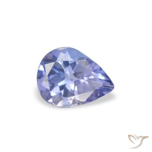 Tanzanite Azzurro naturale da 0.34 ct, Forma a pera, VS