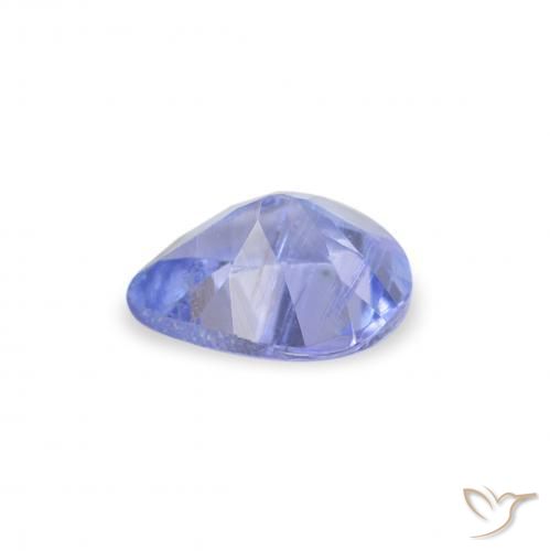 Tanzanite Blu pastello naturale da 0.31 ct, Forma a pera, VS