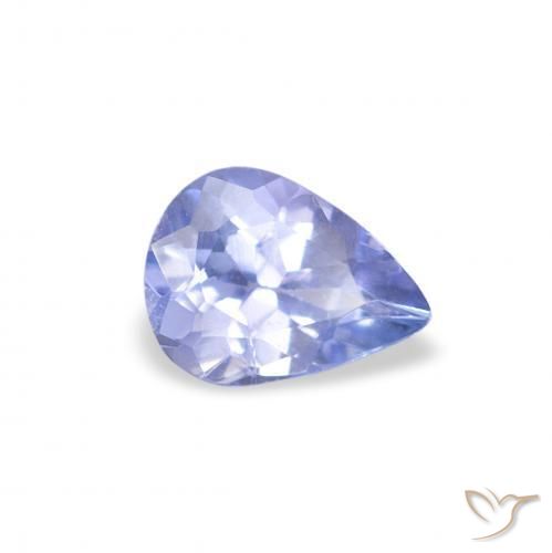 Tanzanite Azzurro naturale da 0.36 ct, Forma a pera, VS