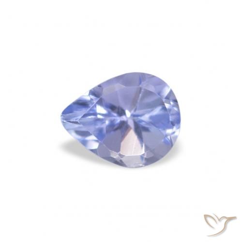 0.33ct Naturale Blu pastello Tanzanite, Forma a pera, VS