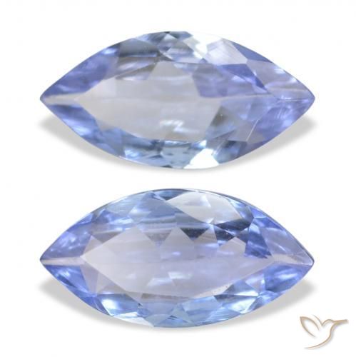 Gemme di Tanzanite Azzurro naturale da 0.69 ct, Taglio marquise, VVS-VS