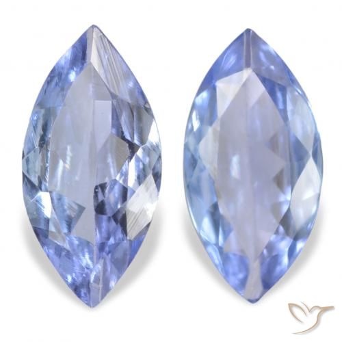 Gemme di Tanzanite Azzurro naturale da 0.69 ct, Taglio marquise, VVS-VS