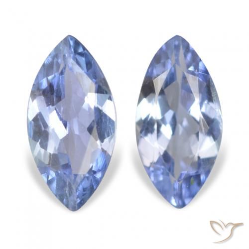 0.61ctw Naturale Bambina blu Tanzanite, Taglio marquise, VVS-VS