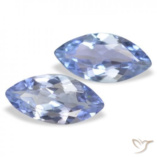 Gemme di Tanzanite Bambina blu naturale da 0.61 ct, Taglio marquise, VVS-VS