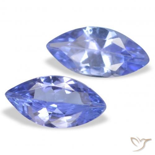 0.73ctw Naturale Intenso Viola Blu Tanzanite, Taglio marquise, VS