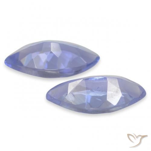 Gemme di Tanzanite Intenso Viola Blu naturale da 0.73 ct, Taglio marquise, VS