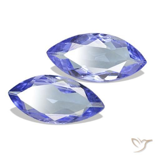 Gemme di Tanzanite Viola elettrico blu naturale da 0.60 ct, Taglio marquise, VS